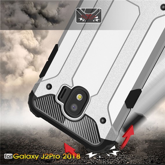 Microsonic Samsung Galaxy J2 Pro 2018 Kılıf Rugged Armor Gold 4