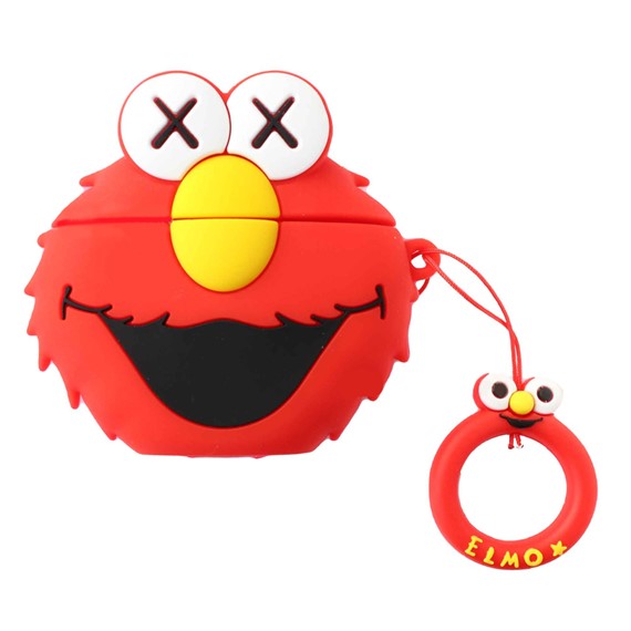 Microsonic AirPods Pro Kılıf Cartoon Figürlü Silikon Crtn-Fgr-Elmo 1