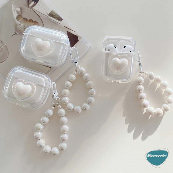 Microsonic AirPods Pro Kılıf Figure Series LoveWave Şeffaf 2