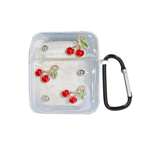 Microsonic AirPods 1 Nesil 2 Nesil Kılıf Figure Series PrettyCharm Cherry 1