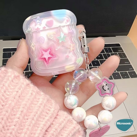 Microsonic AirPods Pro Kılıf Figure Series ShiningStar Pembe 2