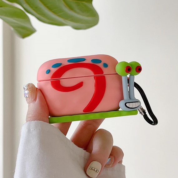 Microsonic Airpods 4 Nesil ANC Kılıf Cartoon Figürlü Silikon Crtn-Fgr-Gry-The-Snl 2