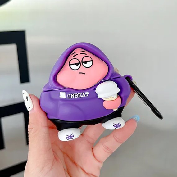 Microsonic Airpods 4 Nesil ANC Kılıf Cartoon Figürlü Silikon Crtn-Fgr-Ptrck-Str 2