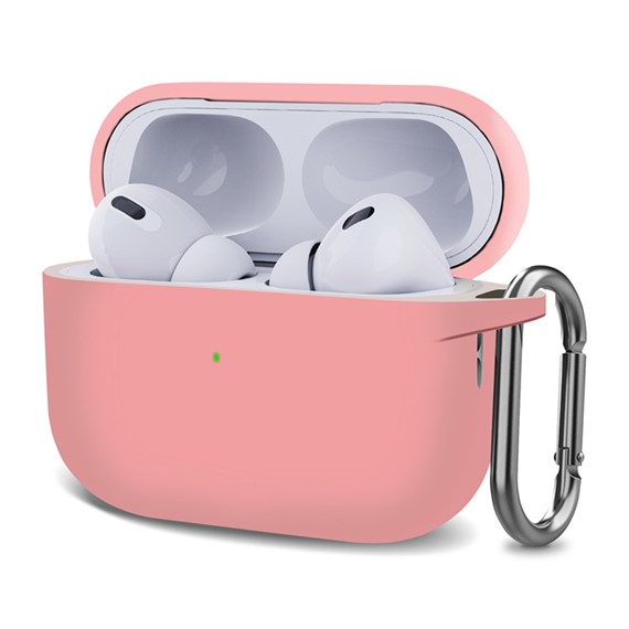 Microsonic AirPods Pro 2 Nesil Kılıf Askılı Mat Silikon Pembe 1