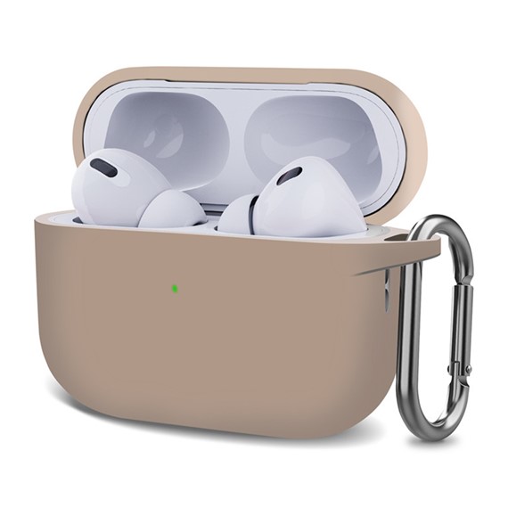 Microsonic AirPods Pro 2 Nesil Kılıf Askılı Mat Silikon Rose Gold 1