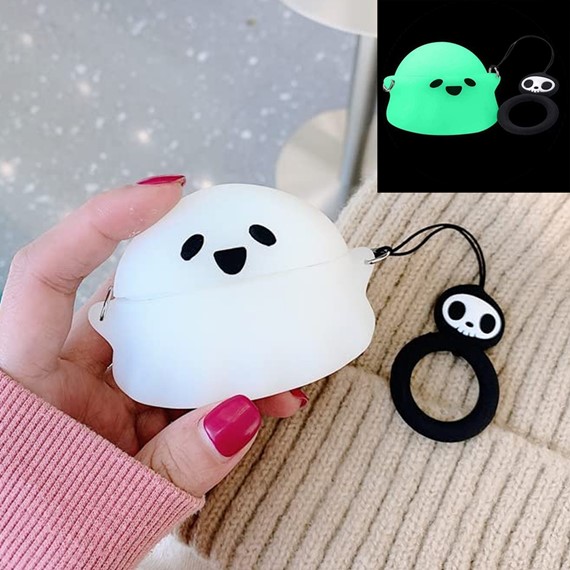 Microsonic AirPods Pro 2 Nesil Kılıf Cartoon Figürlü Silikon Crtn-Fgr-Ct-Ghst 2