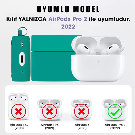 Microsonic AirPods Pro 2 Nesil Kılıf Cartoon Figürlü Silikon Crtn-Fgr-Dnzr-Ysl 3