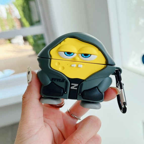 Microsonic Airpods 4 Nesil ANC Kılıf Cartoon Figürlü Silikon Crtn-Fgr-Spngb-Kpsn 2