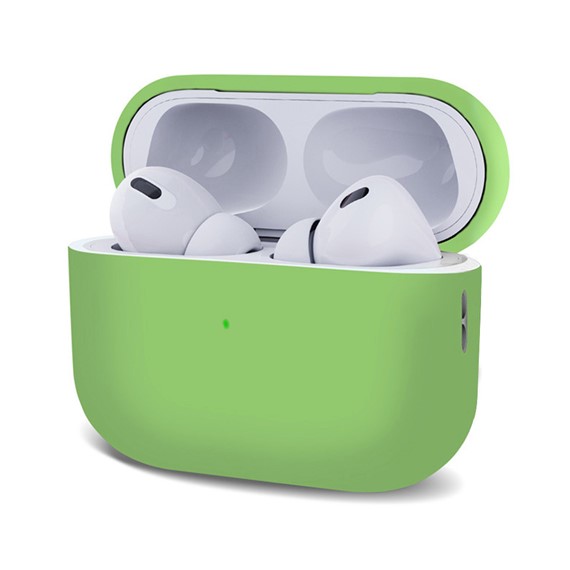 Microsonic AirPods Pro 2 Nesil Kılıf Mat Silikon Açık Yeşil 1