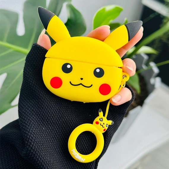 Microsonic AirPods Pro 3 Kılıf Cartoon Figürlü Silikon Crtn-Fgr-Pkchu 2