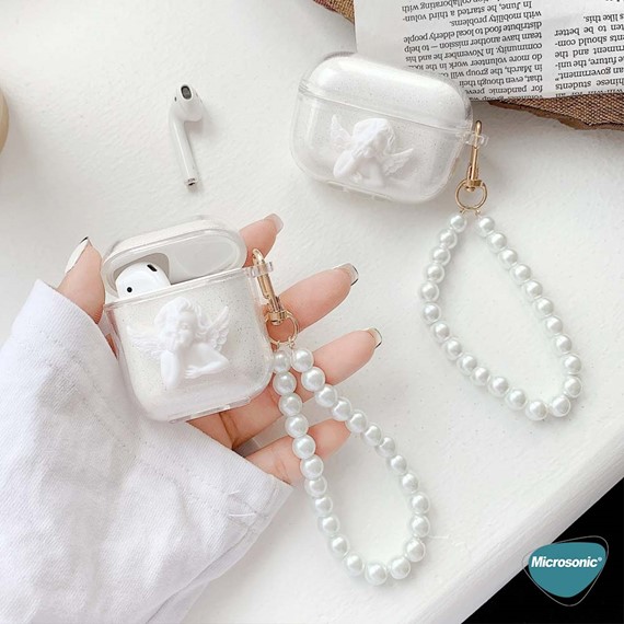 Microsonic Airpods 4 Nesil ANC Kılıf Figure Series Angel Şeffaf 3