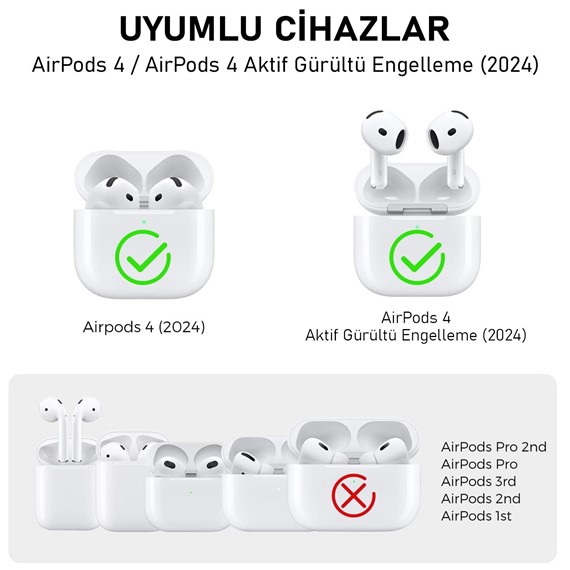 Microsonic Airpods 4 Nesil ANC Liquid Silicone Lansman Mor 3