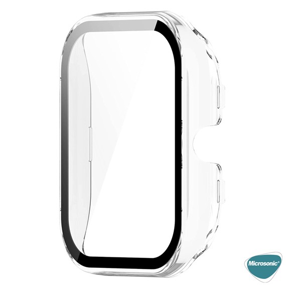 Microsonic Amazfit GTS 4 Mini Kılıf Clear Premium Slim WatchBand Şeffaf 2