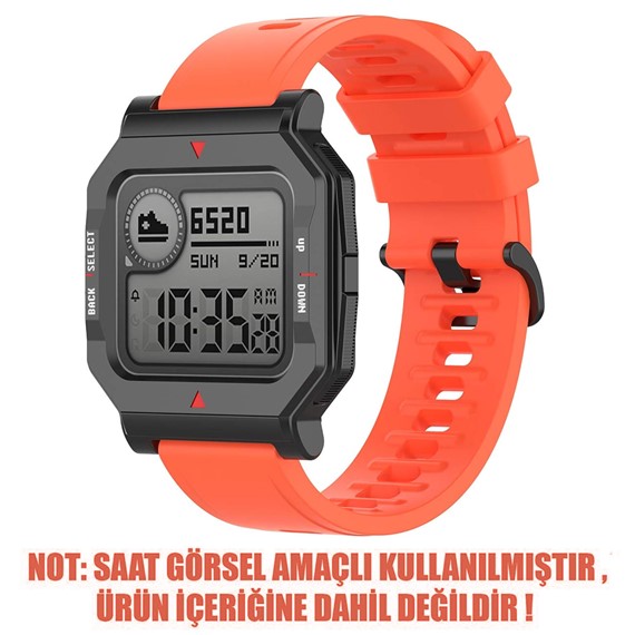 Microsonic Amazfit Neo Kordon Silicone Sport Band Yavruağzı 2