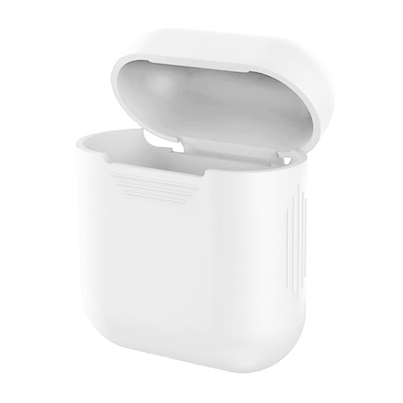 Microsonic Apple AirPods 1 Nesil 2 Nesil Mat Silikon Kılıf Beyaz 1