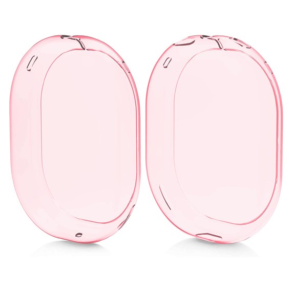 Microsonic Apple AirPods Max Kılıf Crystal Clear TPU Cover Pembe 1