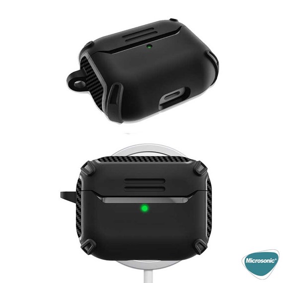 Microsonic Apple AirPods Pro 2 Nesil Legacy Cube Kılıf Koyu Yeşil 5