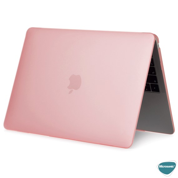 Microsonic Apple MacBook Pro 13 3 2019 Kılıf A2159-A1989 Hardshell Pembe 2