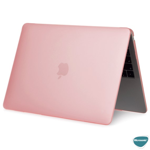 Microsonic Apple MacBook Air 13 3 2018 Kılıf A1932 Hardshell Pembe 2