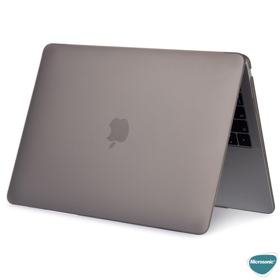 Microsonic Apple MacBook Pro 13 3 2018 Kılıf A1989 Hardshell Siyah 2