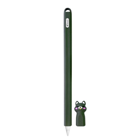 Microsonic Apple Pencil 2 nesil Kılıf Figürlü Silikon Yeşil 1