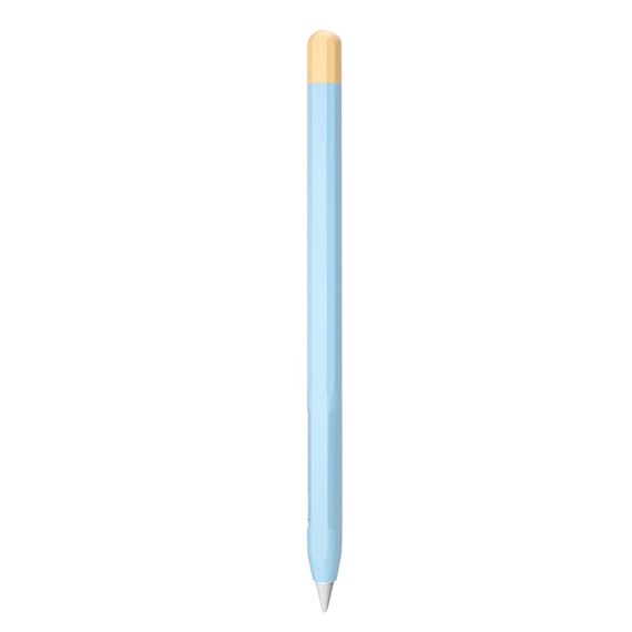 Microsonic Apple Pencil 2 nesil Kılıf Mat Silikon Sarı Mavi 1
