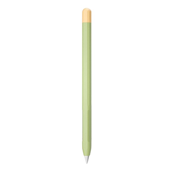 Microsonic Apple Pencil 2 nesil Kılıf Mat Silikon Sarı Yeşil 1