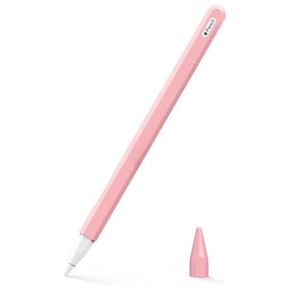 Microsonic Apple Pencil 2 nesil Kılıf Mat Silikon V2 Pembe 1