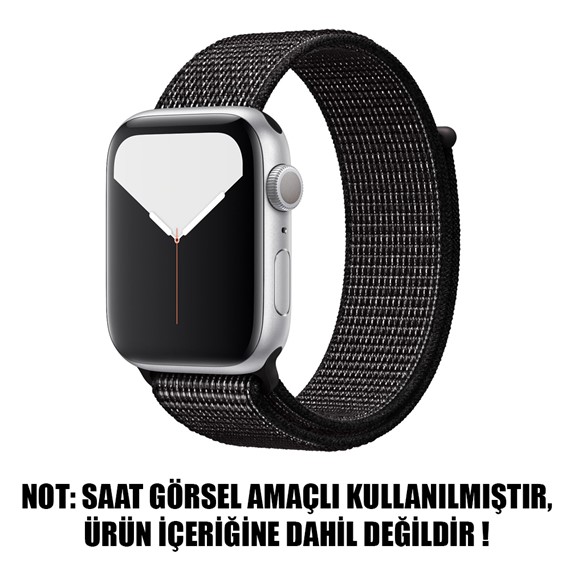 Microsonic Apple Watch Series 2 38mm Hasırlı Kordon Woven Black 2