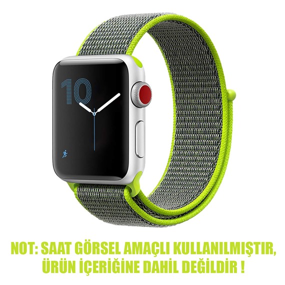 Microsonic Apple Watch Series 2 38mm Hasırlı Kordon Woven Flash 2