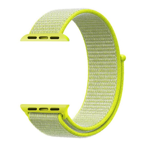 Microsonic Apple Watch Series 2 38mm Hasırlı Kordon Woven Flash Light 3