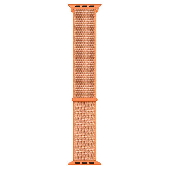 Microsonic Apple Watch Series 2 38mm Hasırlı Kordon Woven Spicy Orange 1