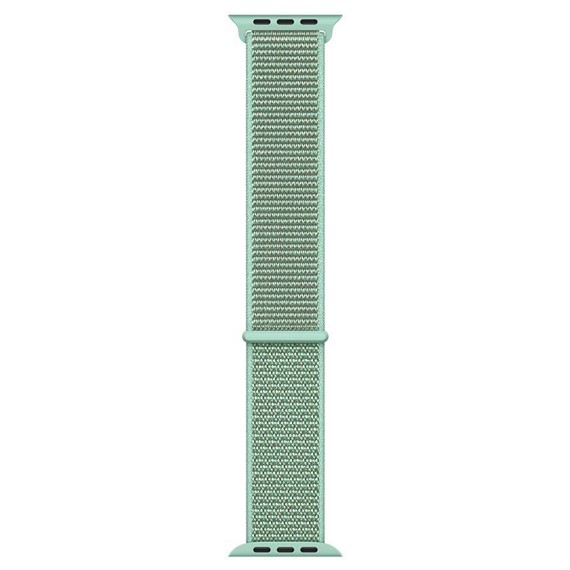 Microsonic Apple Watch Series 4 40mm Hasırlı Kordon Woven Marine Green 1