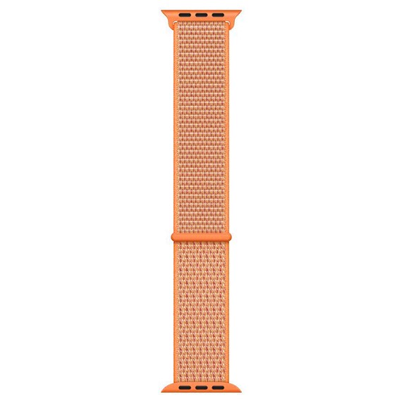 Microsonic Apple Watch Series 4 40mm Hasırlı Kordon Woven Spicy Orange 1