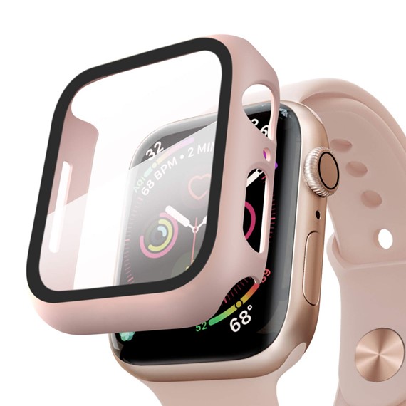 Microsonic Apple Watch Series 5 40mm Kılıf Matte Premium Slim WatchBand Rose Gold 1