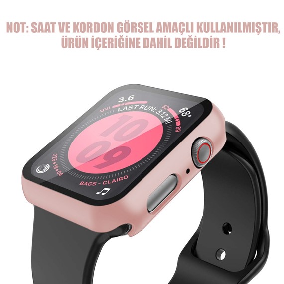 Microsonic Apple Watch Series 4 40mm Kılıf Matte Premium Slim WatchBand Rose Gold 2