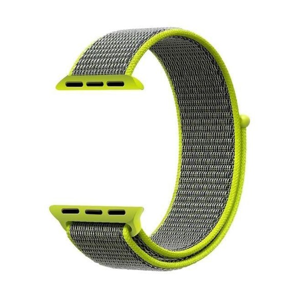 Microsonic Apple Watch Series 4 44mm Hasırlı Kordon Woven Flash 3