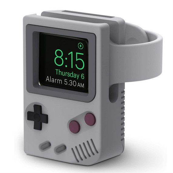 Microsonic Apple Watch Ultra Masaüstü Şarj Standı Gameboy Gri 1