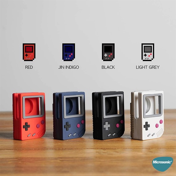 Microsonic Apple Watch Ultra 2 Masaüstü Şarj Standı Gameboy Siyah 6