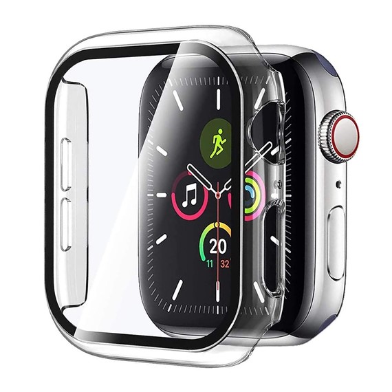 Microsonic Apple Watch Series 7 41mm Kılıf Clear Premium Slim WatchBand Şeffaf 1