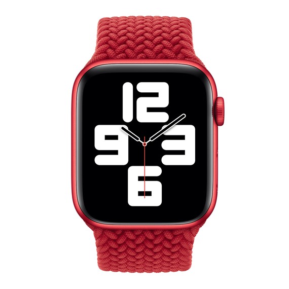 Microsonic Apple Watch Series 4 44mm Kordon Large Size 160mm Knitted Fabric Single Loop Turuncu 4