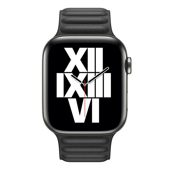 Microsonic Apple Watch Ultra 2 Kordon Leather Link Band Siyah 3