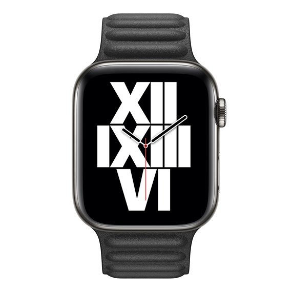 Microsonic Apple Watch Series 4 40mm Kordon Leather Link Band Siyah 3