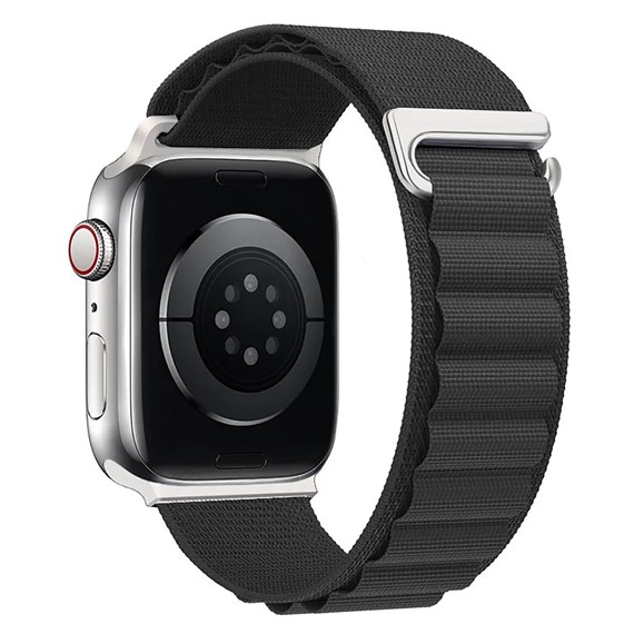 Microsonic Apple Watch SE 2022 40mm Kordon Alps Spin Siyah 1