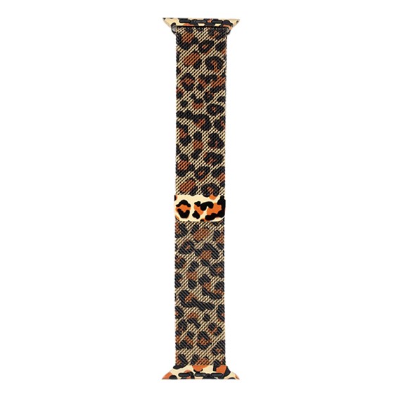 Microsonic Apple Watch Series 8 41mm Kordon Luxe Metal Leopard Gold 1
