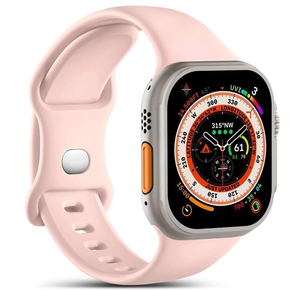 Microsonic Apple Watch SE 40mm Kordon ActiveFlex Wristband Rose Gold 1