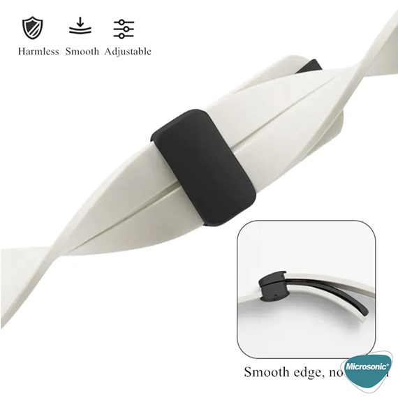 Microsonic Apple Watch Ultra Kordon Ribbon Line Turuncu Siyah 7