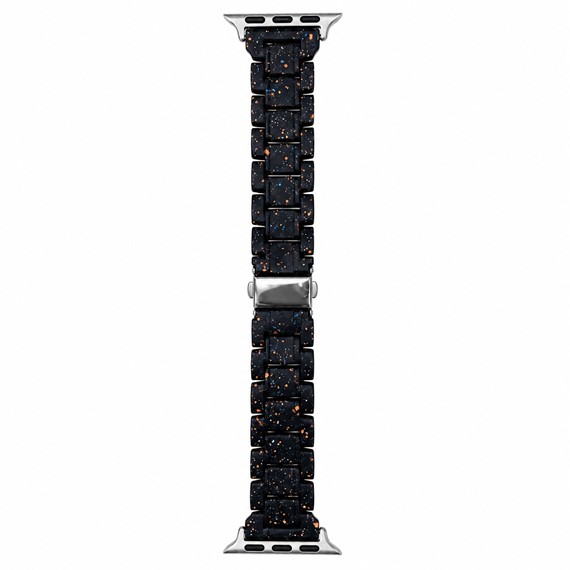 Microsonic Apple Watch Series 11 46mm Flame Metal Stainless Kordon Siyah 1