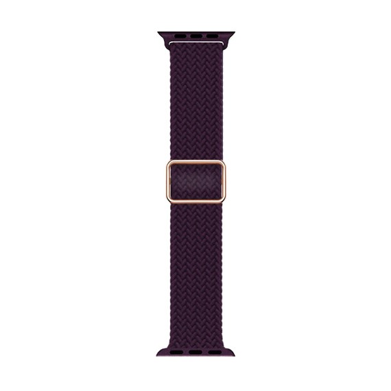 Microsonic Apple Watch Series 5 44mm Kordon Knitted Fabric Loop Bordo 1