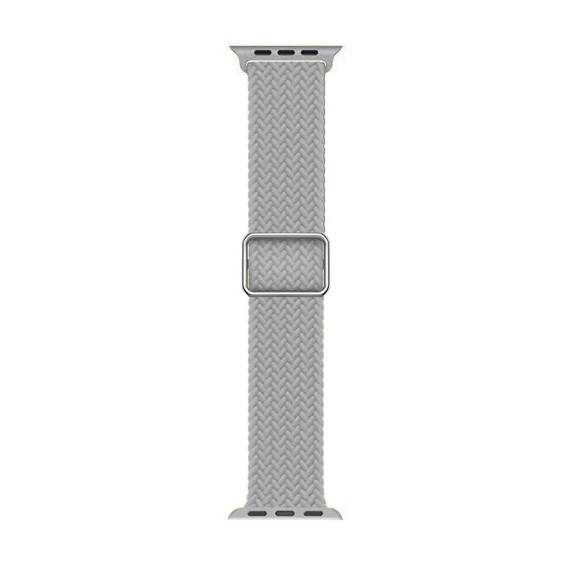 Microsonic Apple Watch Series 7 45mm Kordon Knitted Fabric Loop Gri 1